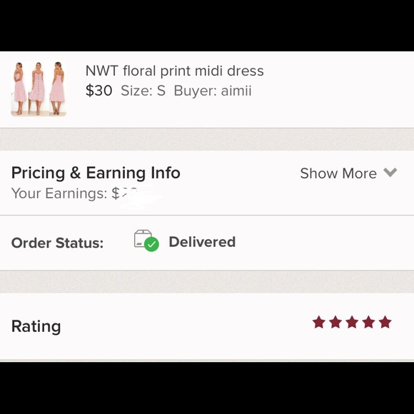 NWT floral print midi dress - Picture 8 of 8